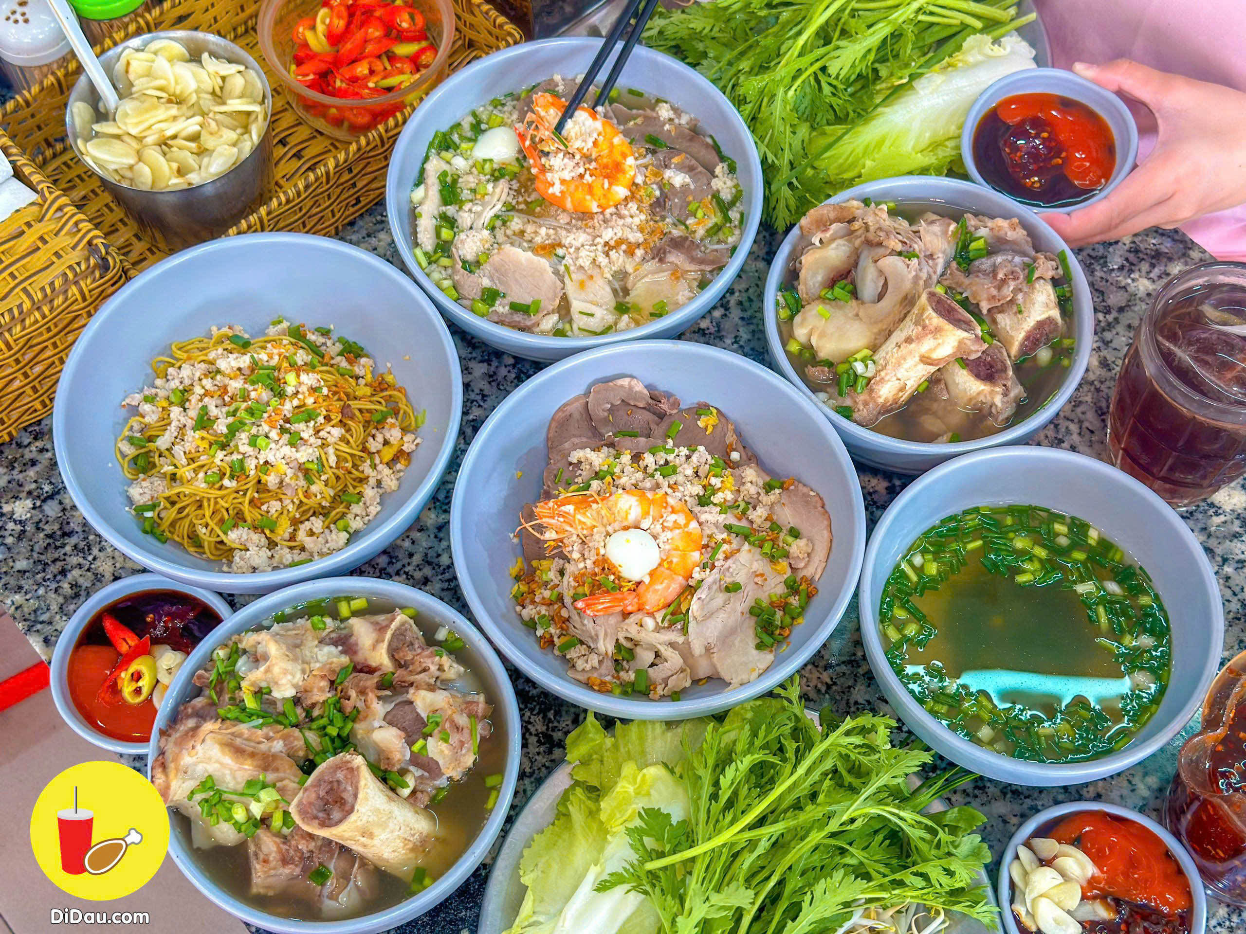 Hủ tiếu nước hay hủ tiếu khô đều hấp dẫn